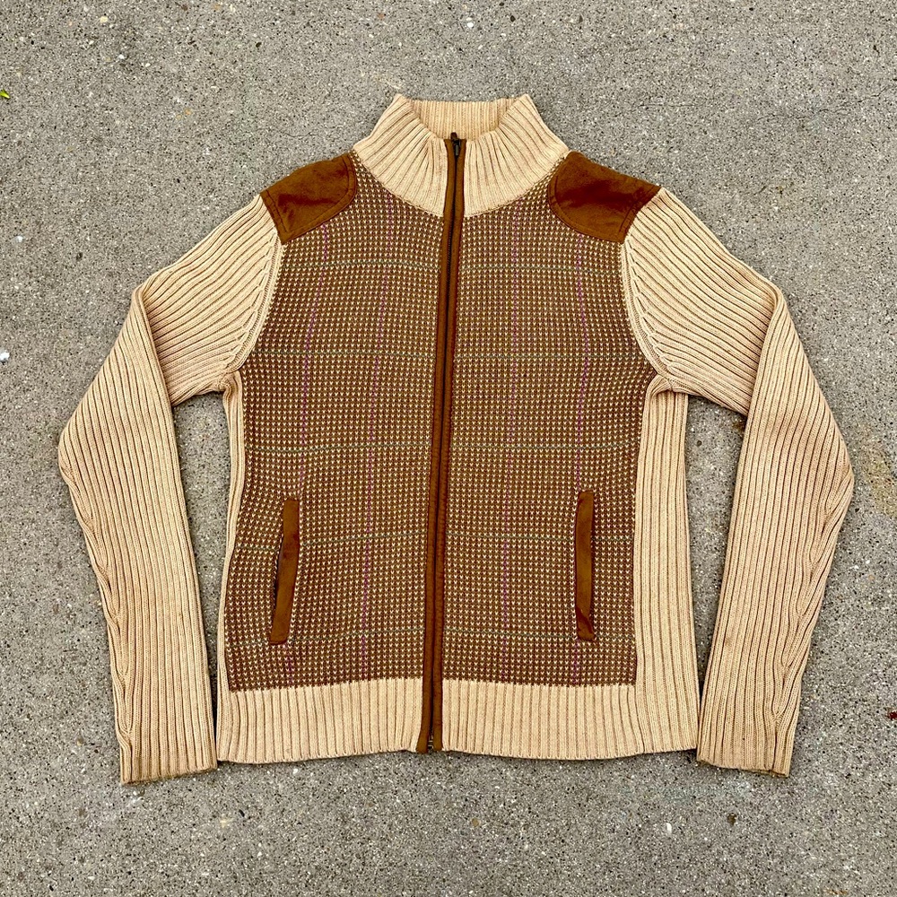 Lauren Ralph Lauren Zip Up Cardigan Size Small